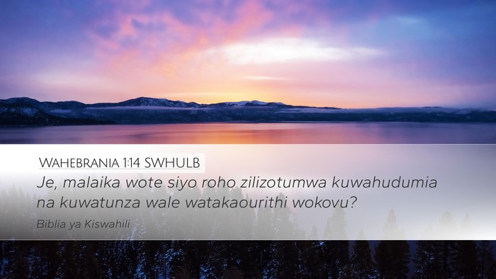 Wahebrania 1:14 SWHULB Bible Verse Image