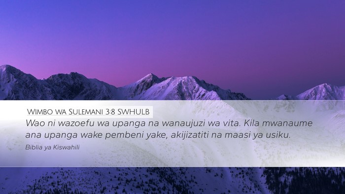 Wimbo wa Sulemani 3:8 SWHULB Bible Verse Image