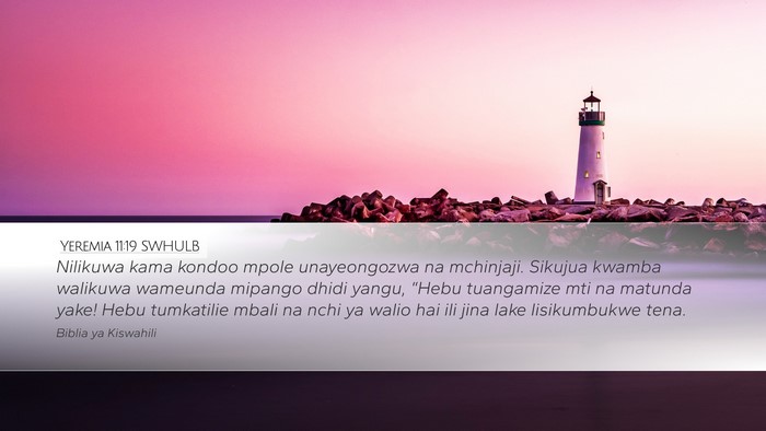 Yeremia 11:19 SWHULB Bible Verse Image