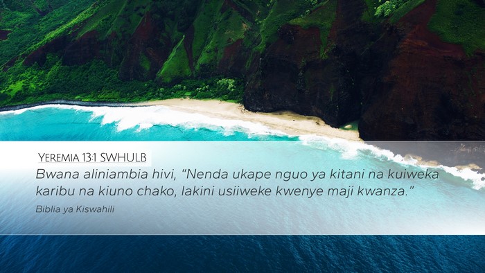 Yeremia 13:1 SWHULB Bible Verse Image