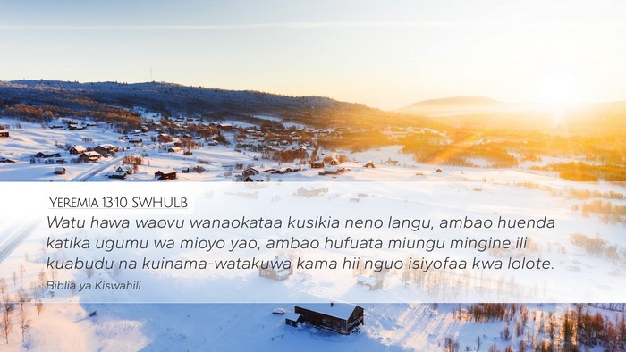 Yeremia 13:10 SWHULB Bible Verse Image