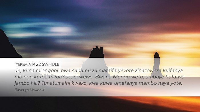 Yeremia 14:22 SWHULB Bible Verse Image