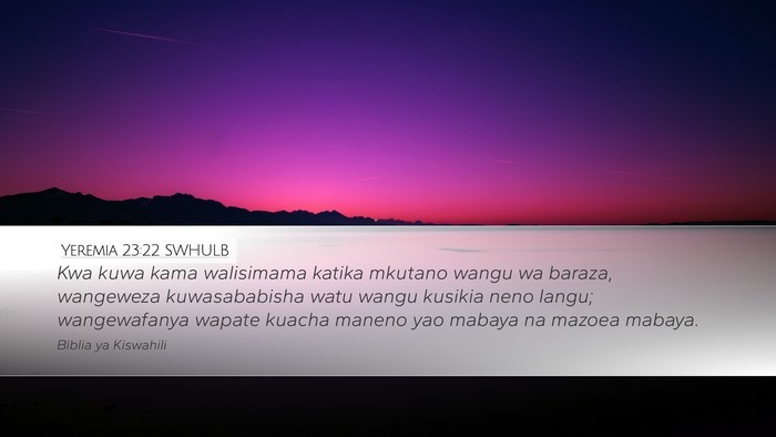 Yeremia 23:22 SWHULB Bible Verse Image