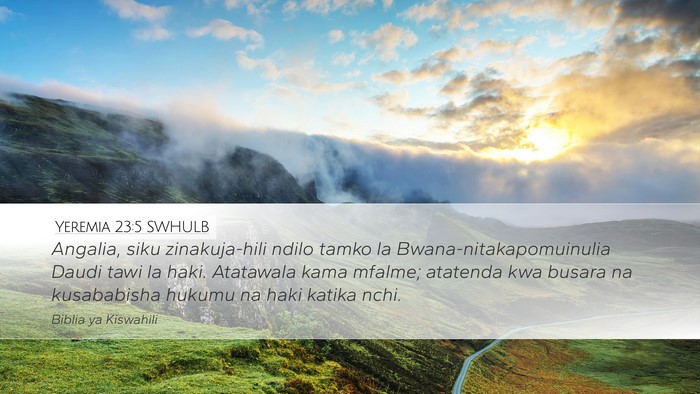 Yeremia 23:5 SWHULB Bible Verse Image
