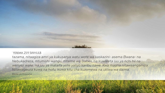 Yeremia 25:9 SWHULB Bible Verse Image
