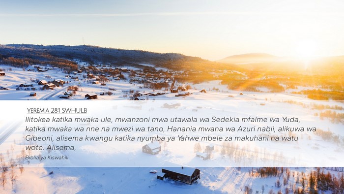 Yeremia 28:1 SWHULB Bible Verse Image