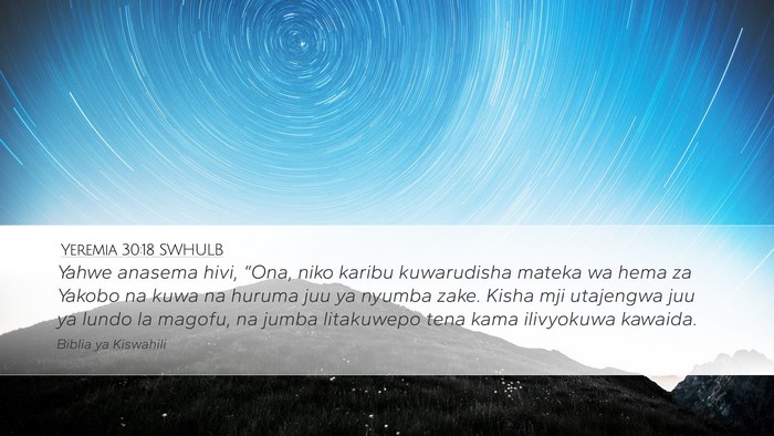 Yeremia 30:18 SWHULB Bible Verse Image