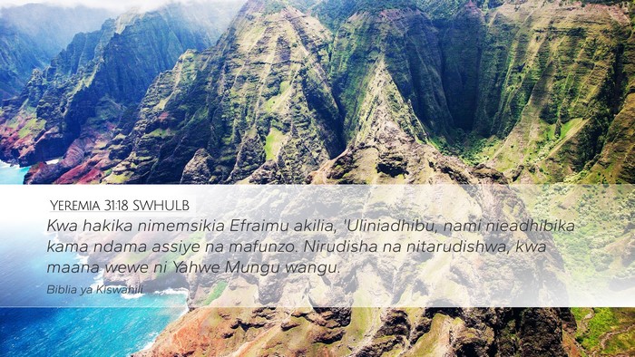 Yeremia 31:18 SWHULB Bible Verse Image