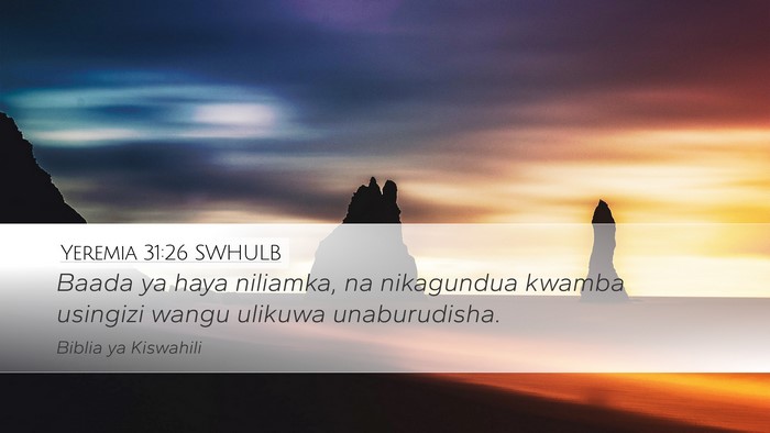 Yeremia 31:26 SWHULB Bible Verse Image
