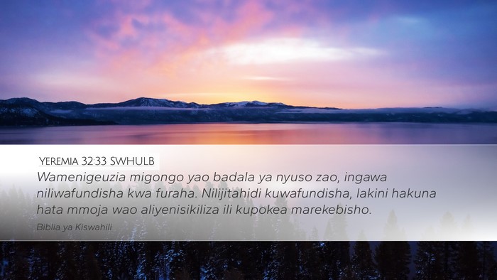 Yeremia 32:33 SWHULB Bible Verse Image