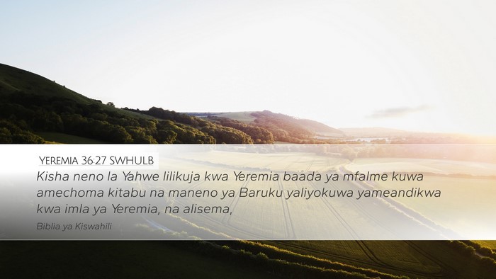 Yeremia 36:27 SWHULB Bible Verse Image