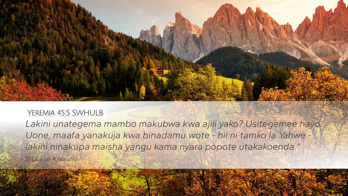 Yeremia 45:5 SWHULB Bible Verse Image