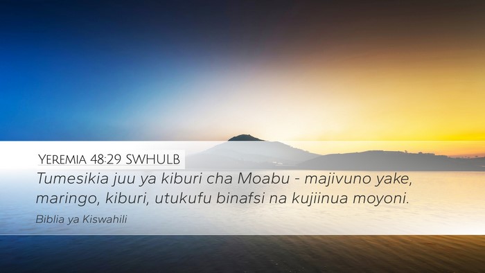 Yeremia 48:29 SWHULB Bible Verse Image