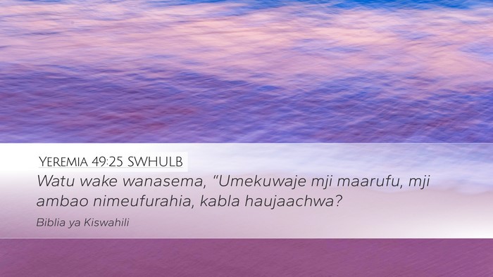 Yeremia 49:25 SWHULB Bible Verse Image