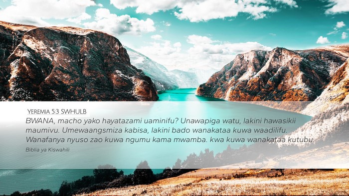 Yeremia 5:3 SWHULB Bible Verse Image