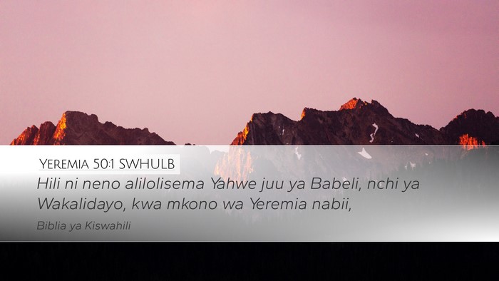 Yeremia 50:1 SWHULB Bible Verse Image