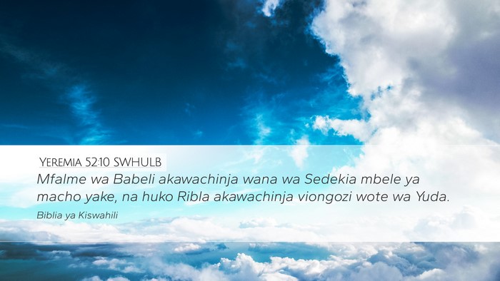 Yeremia 52:10 SWHULB Bible Verse Image