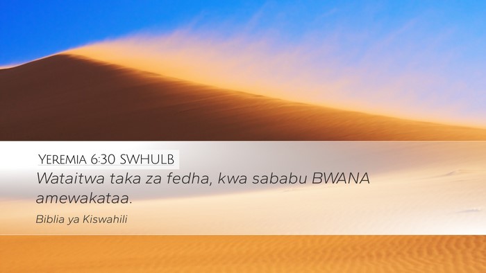 Yeremia 6:30 SWHULB Bible Verse Image