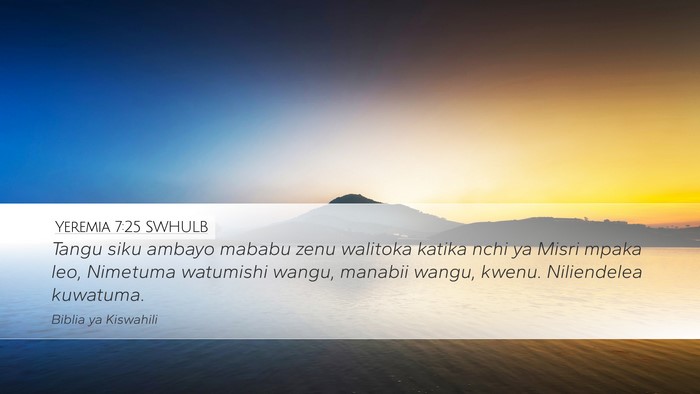 Yeremia 7:25 SWHULB Bible Verse Image
