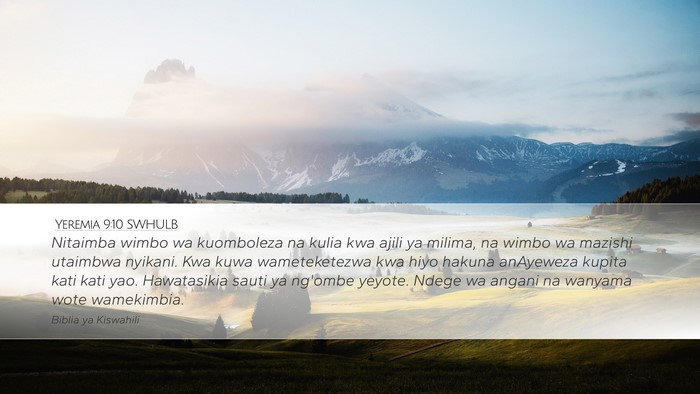 Yeremia 9:10 SWHULB Bible Verse Image