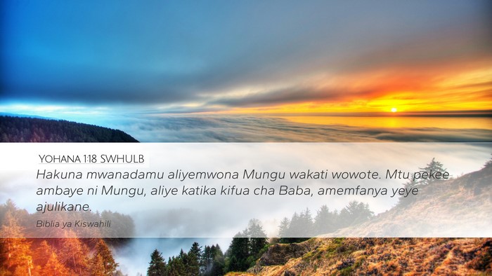 Yohana 1:18 SWHULB Bible Verse Image