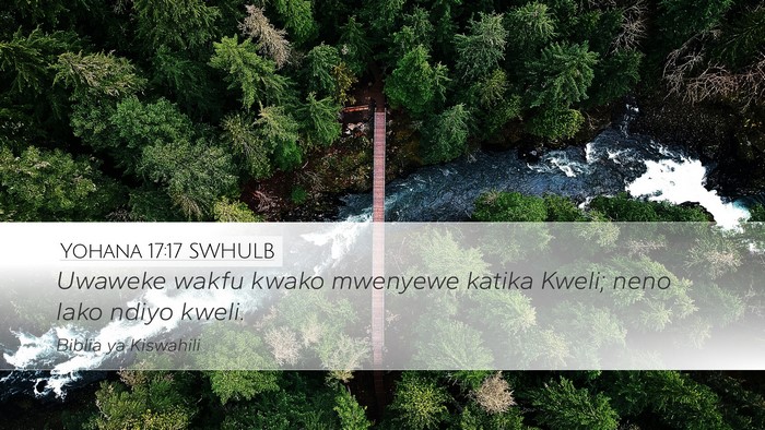 Yohana 17:17 SWHULB Bible Verse Image