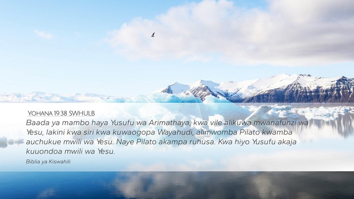 Yohana 19:38 SWHULB Bible Verse Image