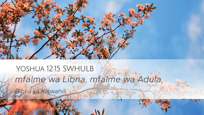 Yoshua 12:15 SWHULB Bible Verse Image