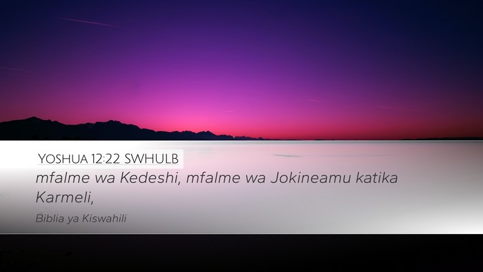 Yoshua 12:22 SWHULB Bible Verse Image