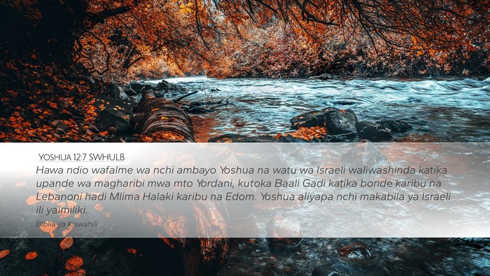 Yoshua 12:7 SWHULB Bible Verse Image