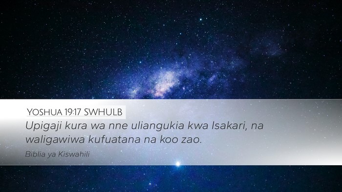 Yoshua 19:17 SWHULB Bible Verse Image