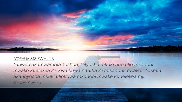 Yoshua 8:18 SWHULB Bible Verse Image