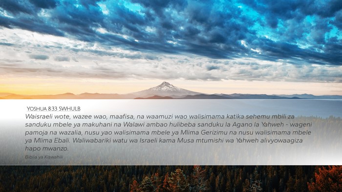 Yoshua 8:33 SWHULB Bible Verse Image