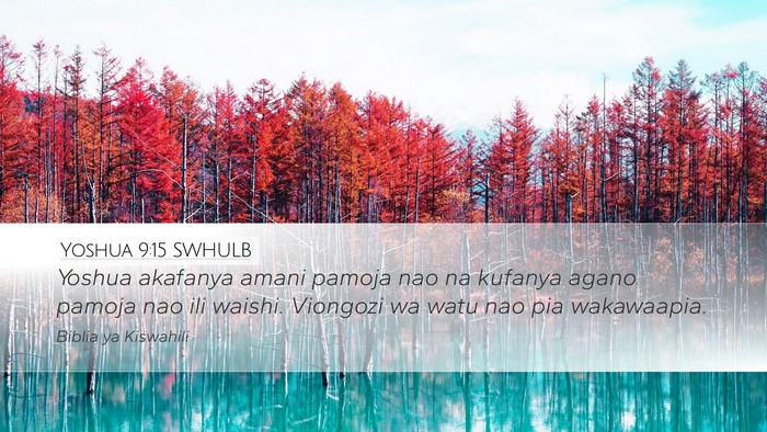 Yoshua 9:15 SWHULB Bible Verse Image