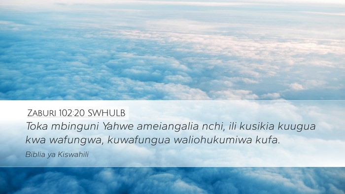 Zaburi 102:20 SWHULB Bible Verse Image