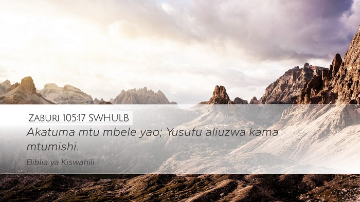Zaburi 105:17 SWHULB Bible Verse Image