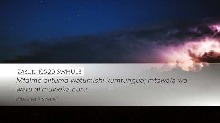 Zaburi 105:20 SWHULB Bible Verse Image