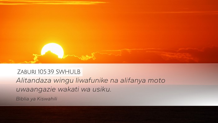 Zaburi 105:39 SWHULB Bible Verse Image