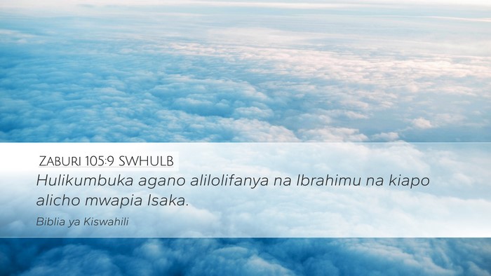 Zaburi 105:9 SWHULB Bible Verse Image