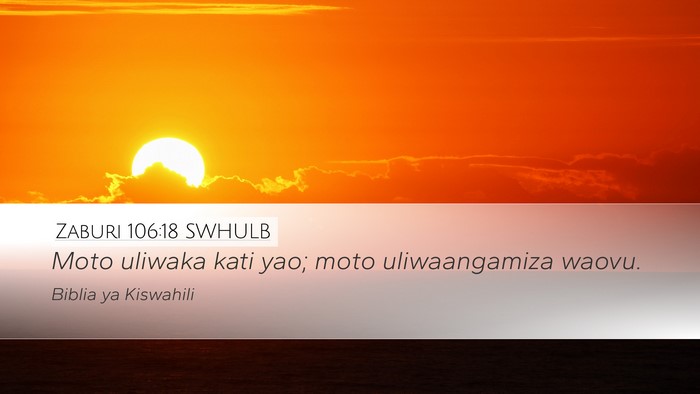 Zaburi 106:18 SWHULB Bible Verse Image