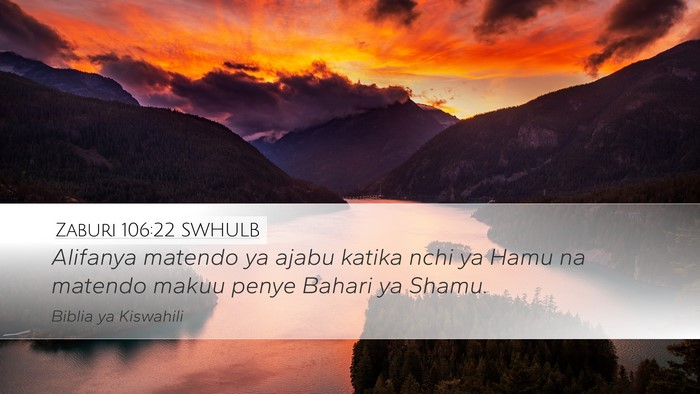Zaburi 106:22 SWHULB Bible Verse Image