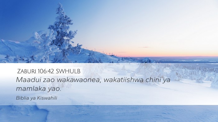 Zaburi 106:42 SWHULB Bible Verse Image