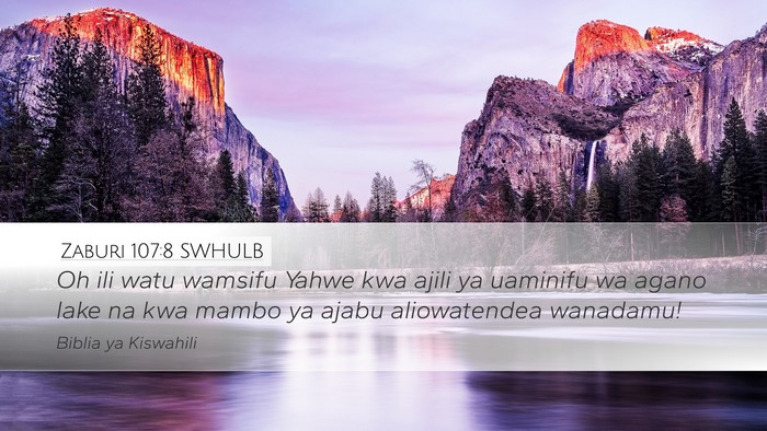 Zaburi 107:8 SWHULB Bible Verse Image