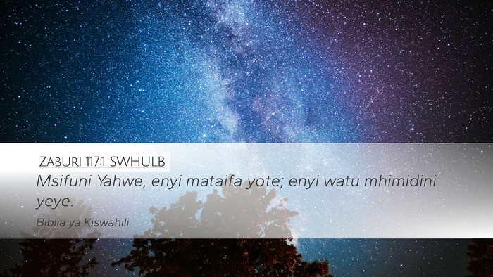 Zaburi 117:1 SWHULB Bible Verse Image