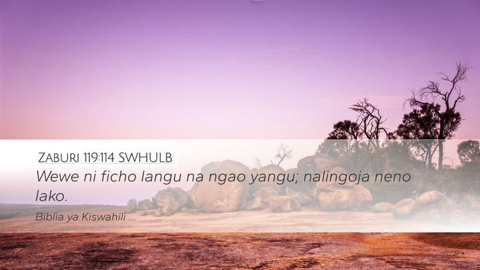 Zaburi 119:114 SWHULB Bible Verse Image
