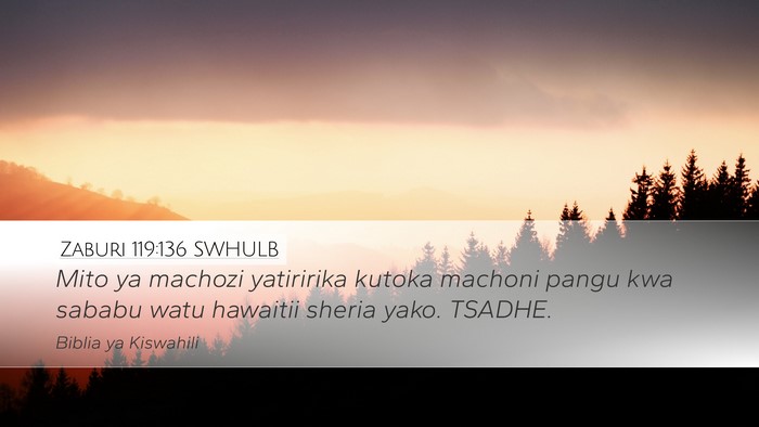 Zaburi 119:136 SWHULB Bible Verse Image