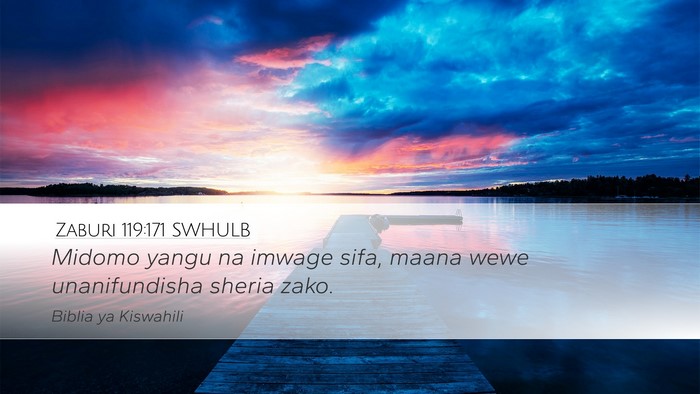 Zaburi 119:171 SWHULB Bible Verse Image