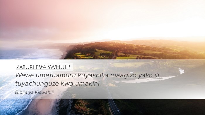 Zaburi 119:4 SWHULB Bible Verse Image