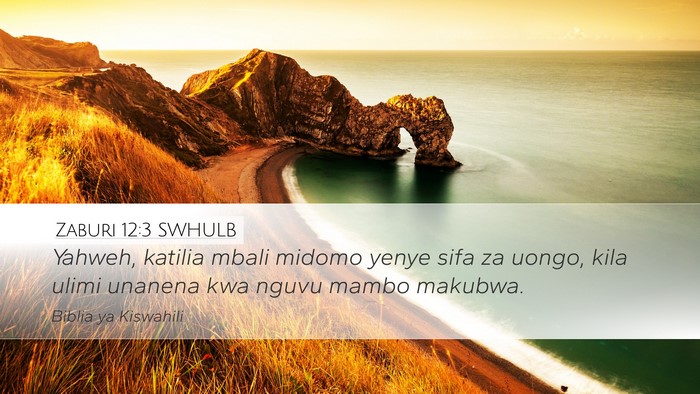 Zaburi 12:3 SWHULB Bible Verse Image