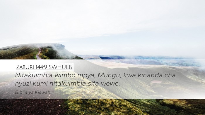 Zaburi 144:9 SWHULB Bible Verse Image